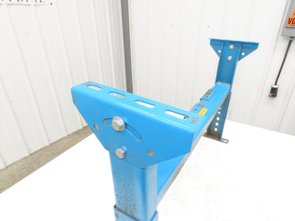 Hytrol MS-4 30"W Conveyor Leg Floor Support 15-5/8" to 21-5/8"H  BLUE