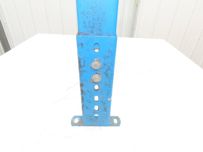 Hytrol MS-4 30"W Conveyor Leg Floor Support 15-5/8" to 21-5/8"H  BLUE