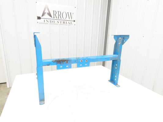 Hytrol MS-4 30"W Conveyor Leg Floor Support 15-5/8" to 21-5/8"H  BLUE