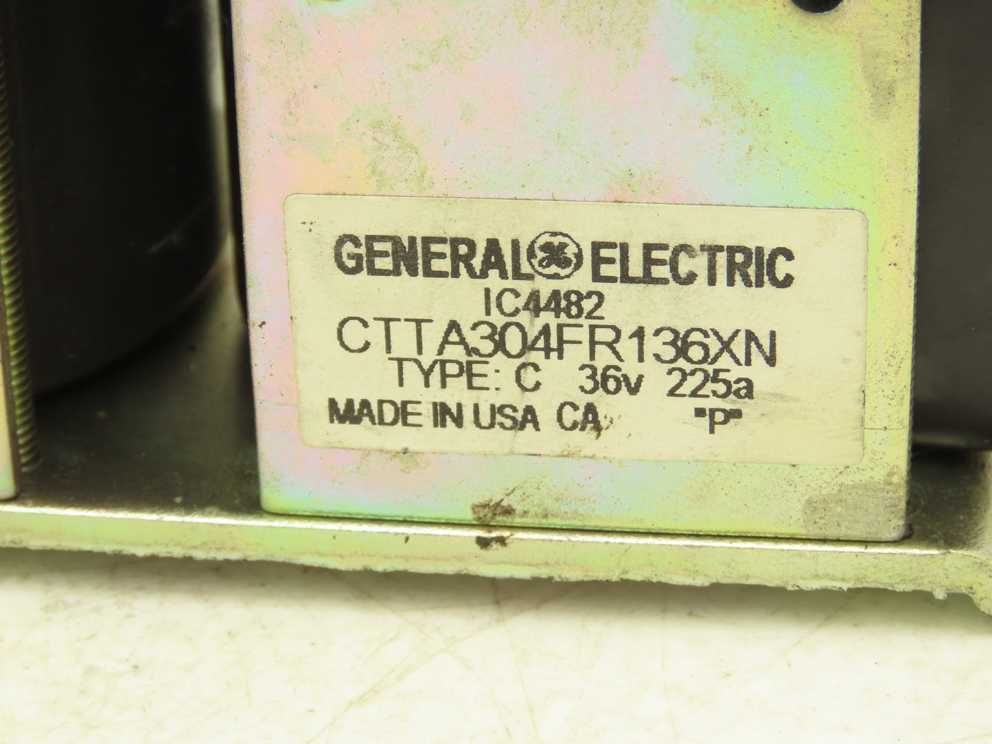 General Electric CTTA304FR136XN Forklift DC Motor Contactor 36V Off PLRDD100