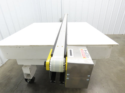 Direct Conveyors 50mm Indexing Timing Belt Conveyor 2515mm Length -No Motor