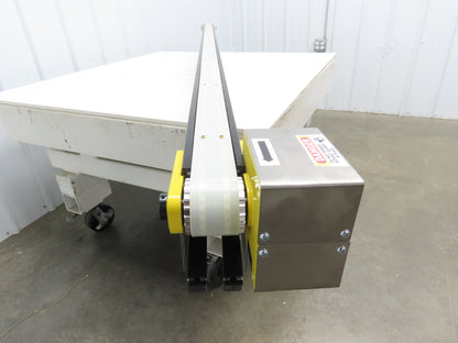 Direct Conveyors 50mm Indexing Timing Belt Conveyor 2515mm Length -No Motor