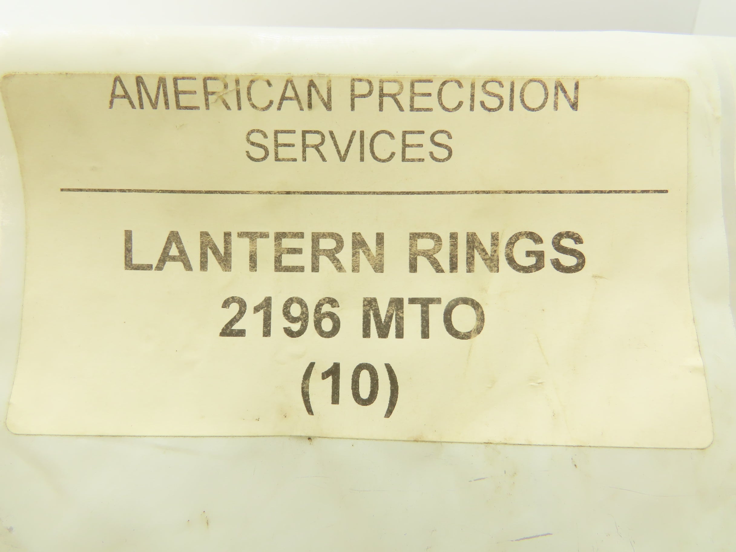 American Precision Services 2196 MTO Lantern Ring Replacement 1 Set 2 ...