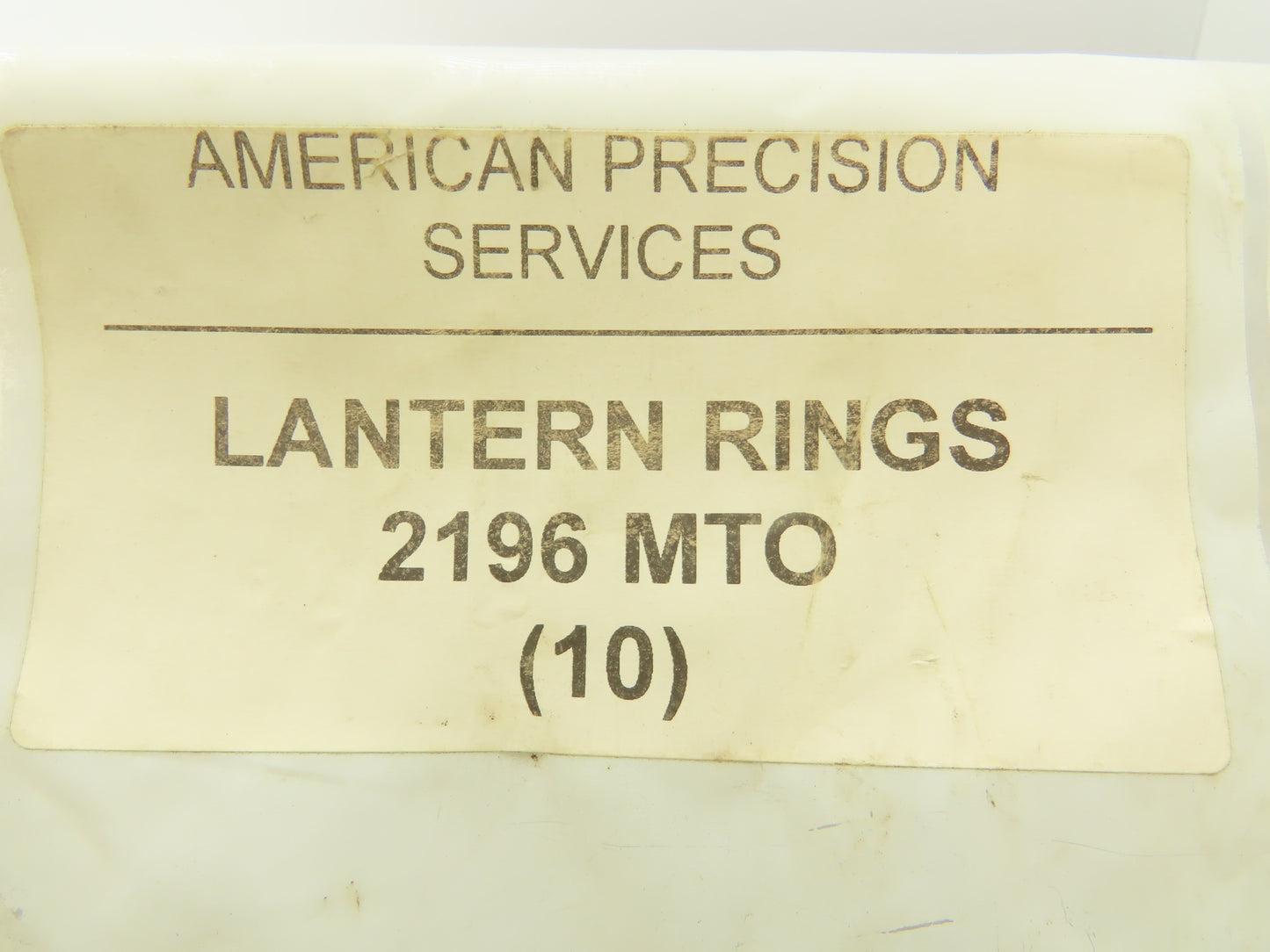 American Precision Services 2196 MTO Lantern Ring Replacement 1 Set 2 Rings/Pkg