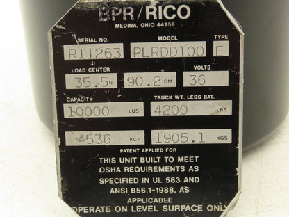 Rico Hydraulic Tank Assembly 3.5 Liter Off Rico PLR-100 Platform Truck