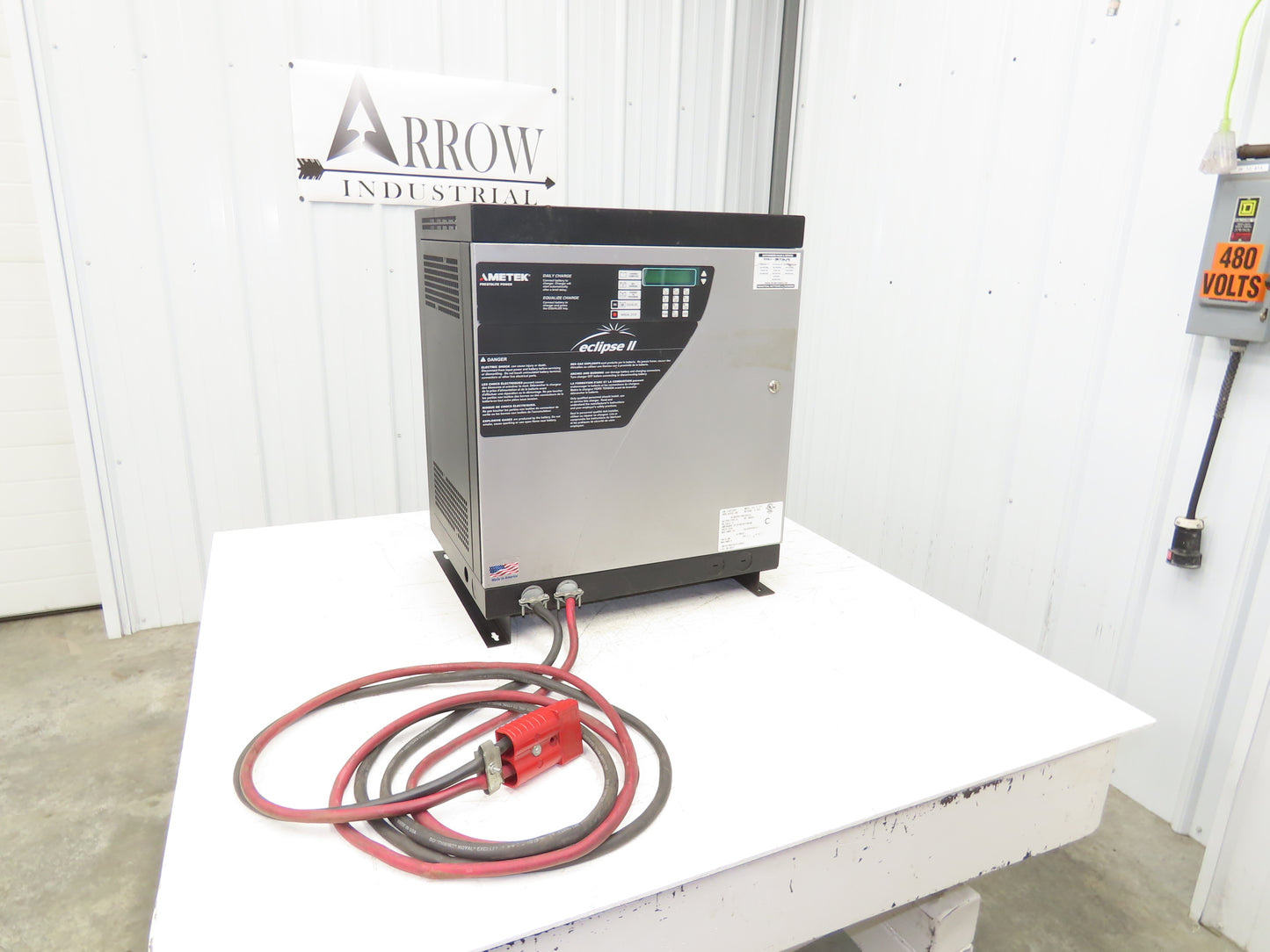 Ametek 925EC3-12S Eclipse II Forklift Battery Charger 24V 500Ah 240/480V 3Ph