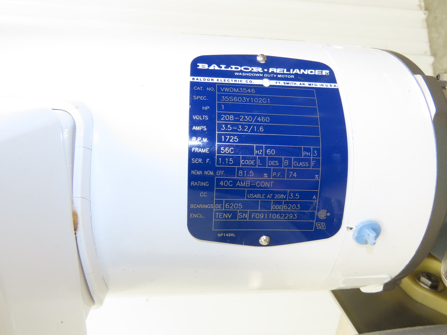 Best Industrial 12"x126" Sanitary Food Grade Conveyor 3PH VFD 36"H -No Belt