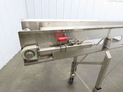 Best Industrial 12"x126" Sanitary Food Grade Conveyor 3PH VFD 36"H -No Belt