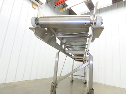 Best Industrial 12"x126" Sanitary Food Grade Conveyor 3PH VFD 36"H -No Belt
