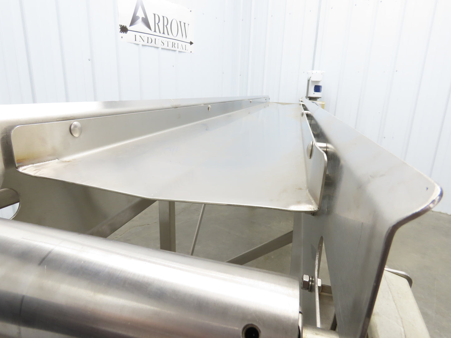 Best Industrial 12"x126" Sanitary Food Grade Conveyor 3PH VFD 36"H -No Belt