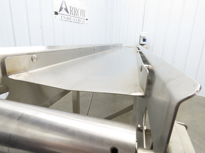 Best Industrial 12"x126" Sanitary Food Grade Conveyor 3PH VFD 36"H -No Belt