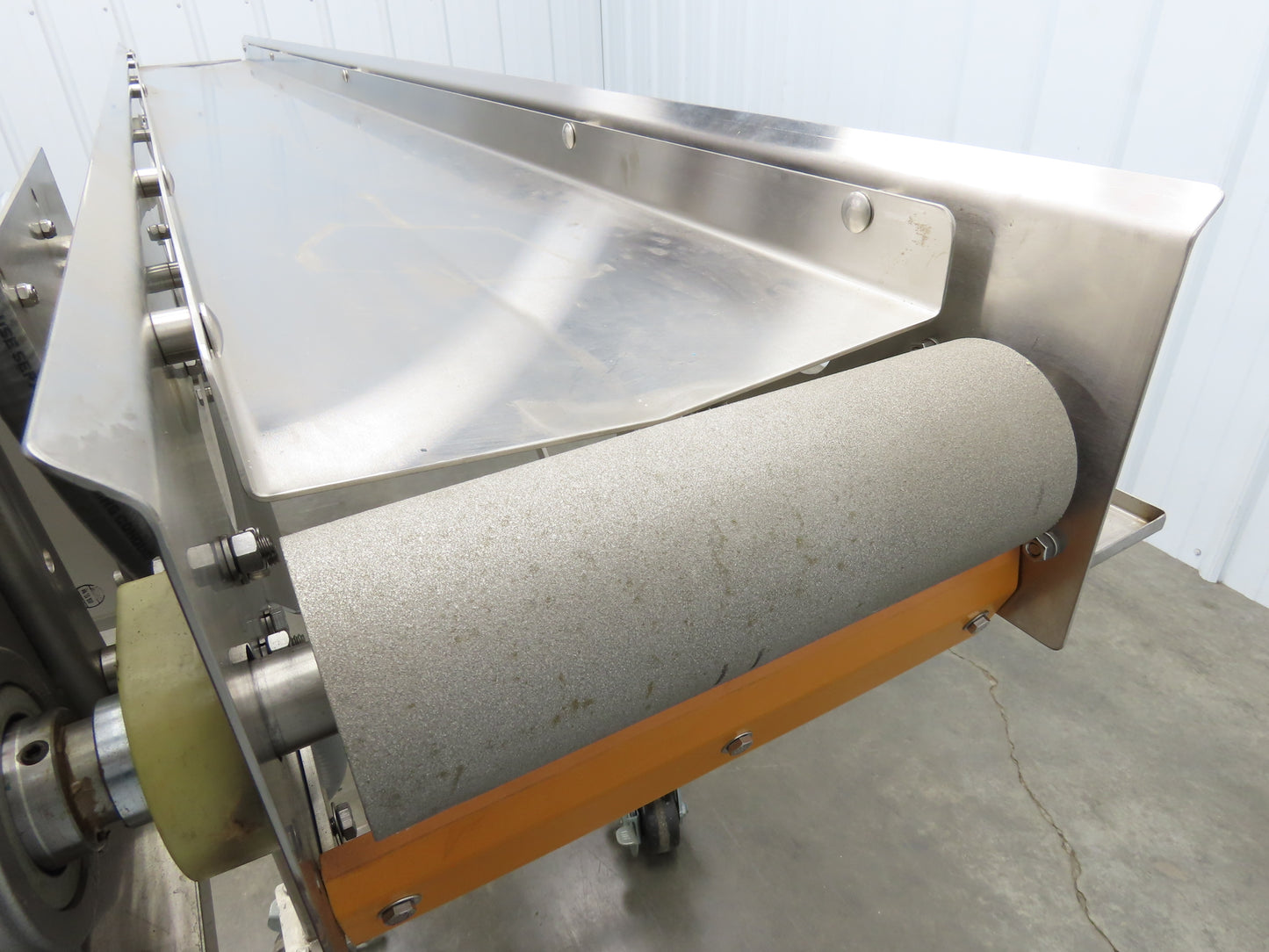 Best Industrial 12"x126" Sanitary Food Grade Conveyor 3PH VFD 36"H -No Belt