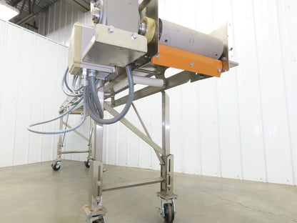 Best Industrial 12"x126" Sanitary Food Grade Conveyor 3PH VFD 36"H -No Belt