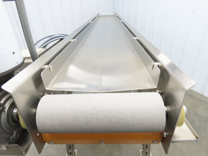 Best Industrial 12"x126" Sanitary Food Grade Conveyor 3PH VFD 45"H -No Belt