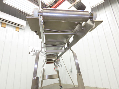 Best Industrial 12"x126" Sanitary Food Grade Conveyor 3PH VFD 45"H -No Belt