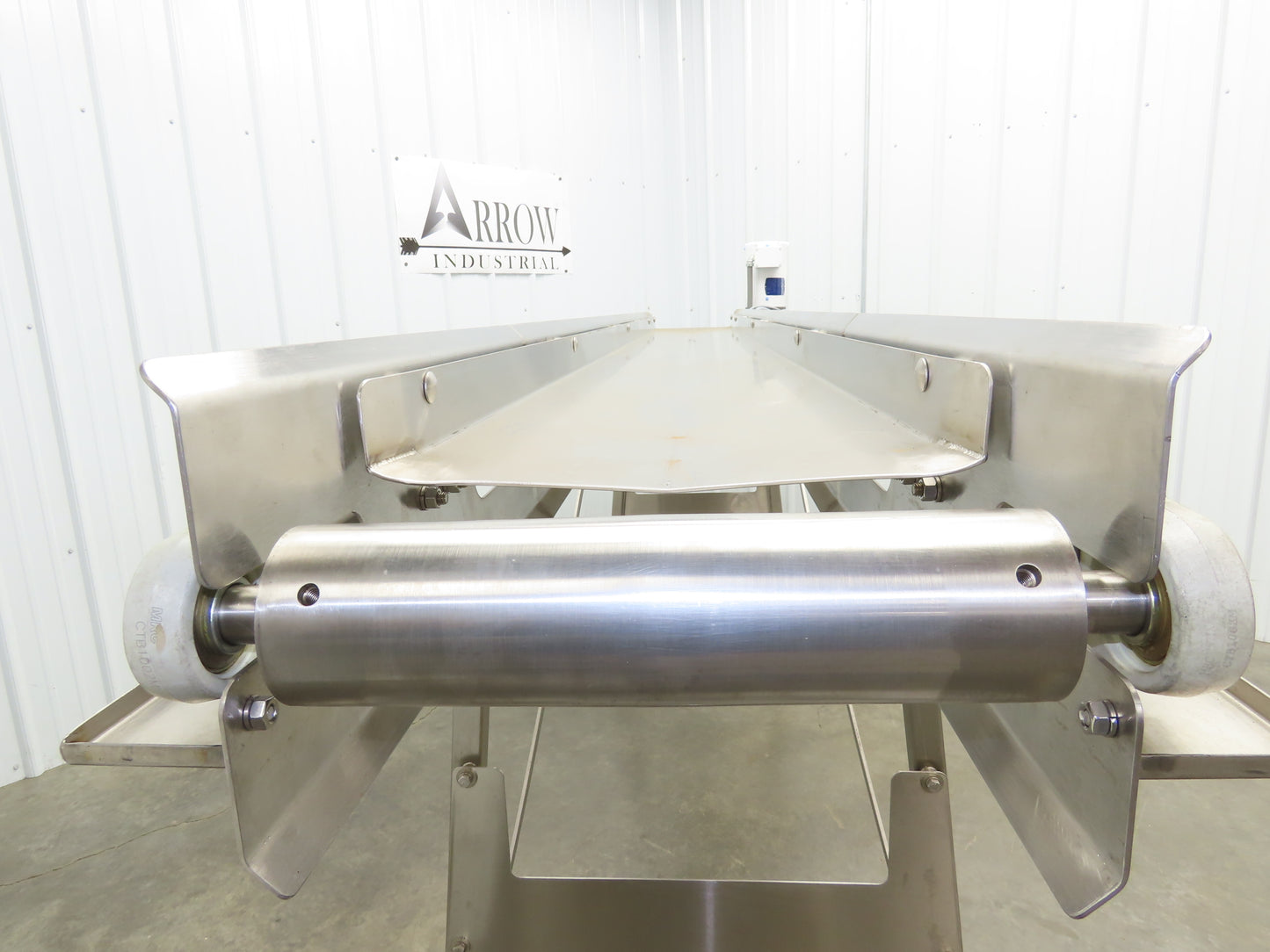 Best Industrial 12"x126" Sanitary Food Grade Conveyor 3PH VFD 45"H -No Belt