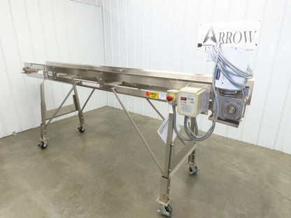 Best Industrial 12"x126" Sanitary Food Grade Conveyor 3PH VFD 45"H -No Belt