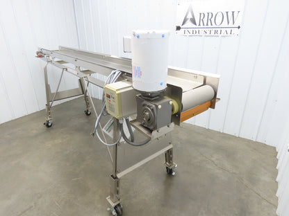 Best Industrial 12"x126" Sanitary Food Grade Conveyor 3PH VFD 45"H -No Belt