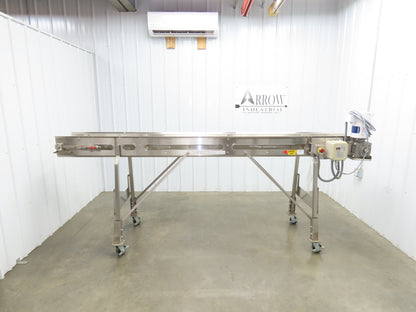 Best Industrial 12"x126" Sanitary Food Grade Conveyor 3PH VFD 45"H -No Belt