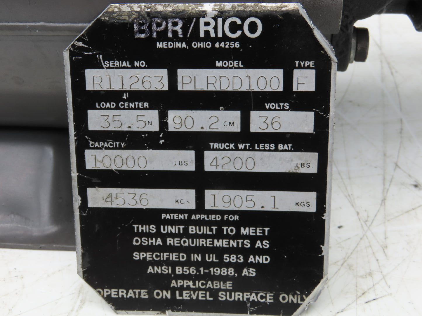 Leeson C4D34DB6C Hydraulic Pump & Motor Permanent Magnet 36VDC Off Rico PLRDD100