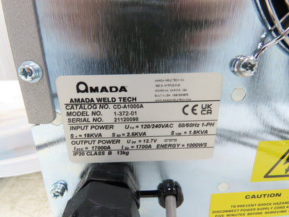 Amada CD-A1000A Advanced Capacitive Discharge Welder With Miyachi Transformer