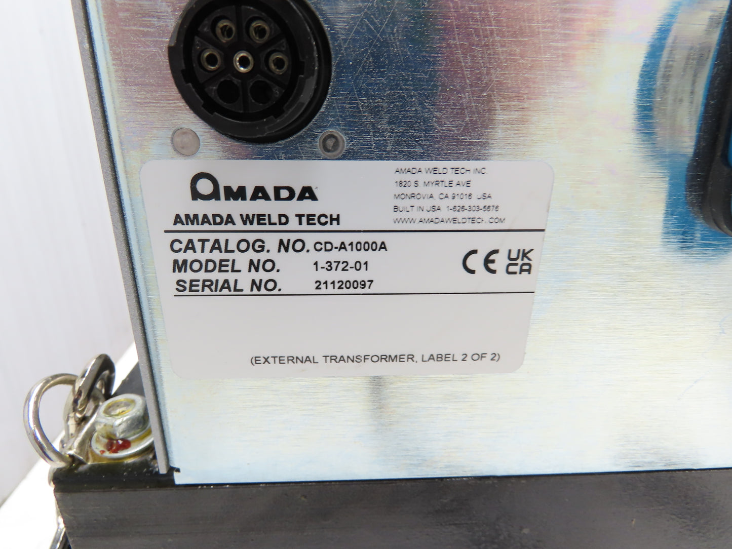 Amada CD-A1000A Advanced Capacitive Discharge Welder With Miyachi Transformer