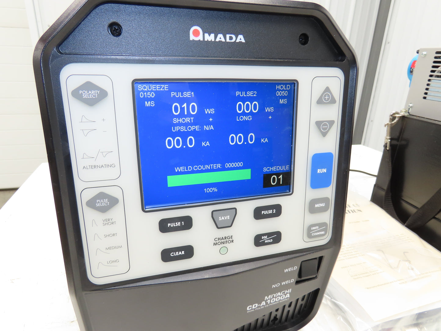 Amada CD-A1000A Advanced Capacitive Discharge Welder With Miyachi Transformer
