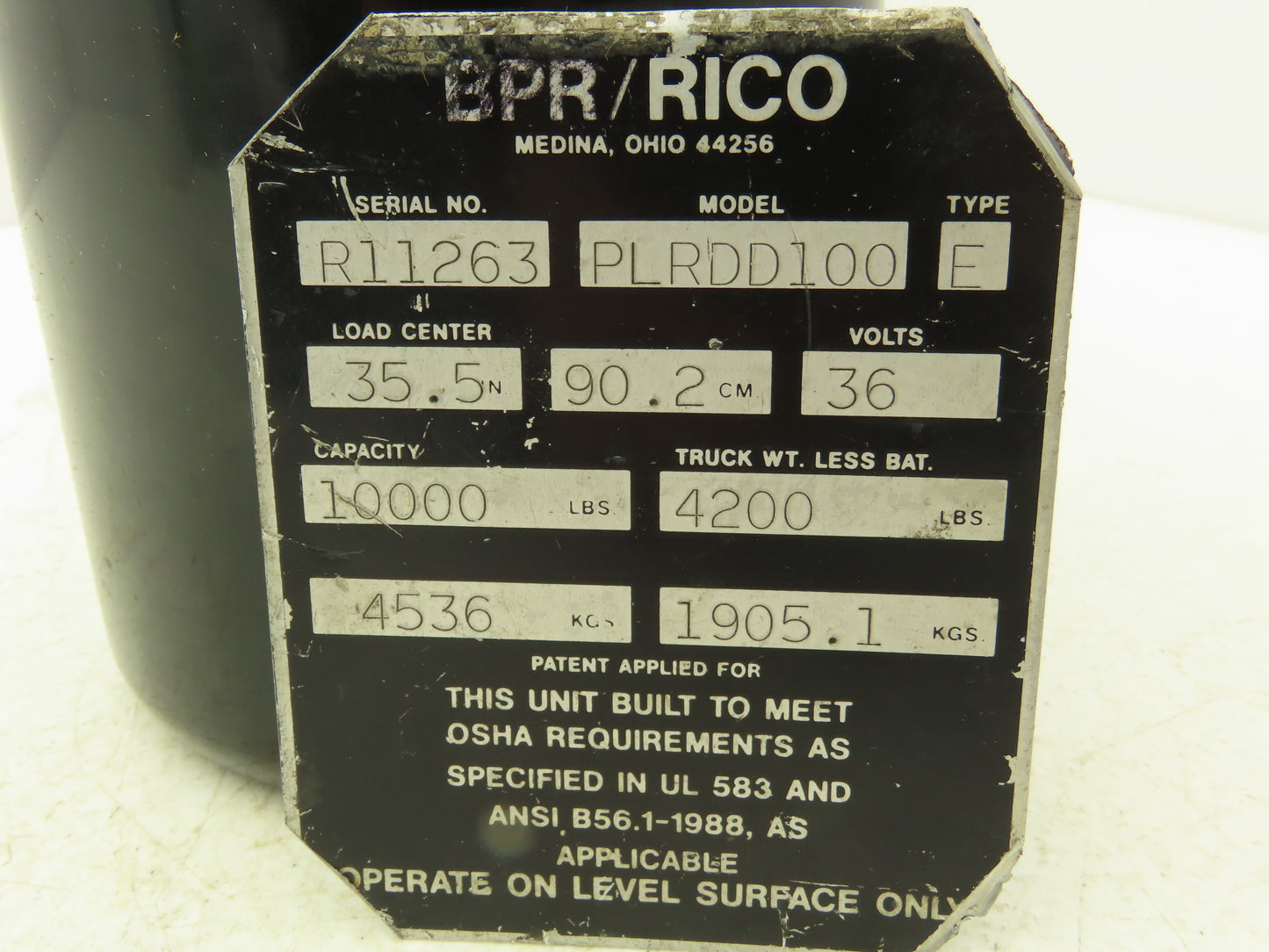 Rico Hydraulic Tank Assembly 2.5 Liter Off Rico PLR-DD-100