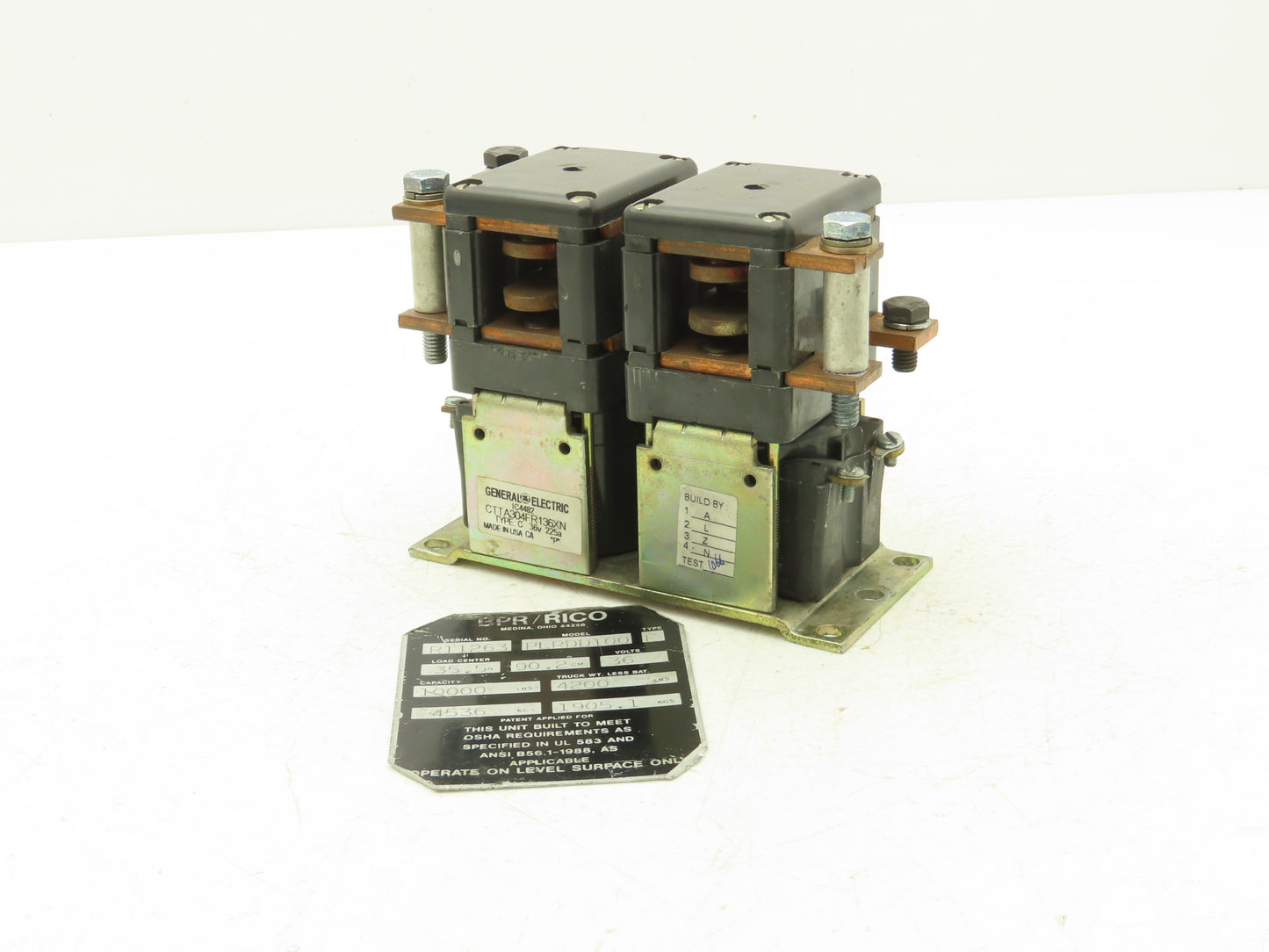 General Electric CTTA304FR136XN Forklift DC Motor Contactor 36V Off PLR-DD-100