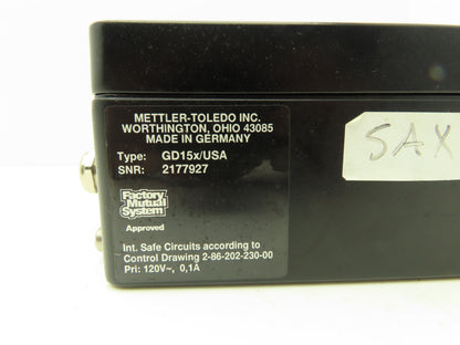 Mettler Toledo GD15x/USA Factory Mutual System Weigh Scale Power Supply Unit