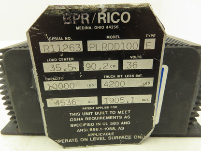 Manville Electric 1214-8207 DC Motor Speed Controller 48V Off Rico PLR-DD-100