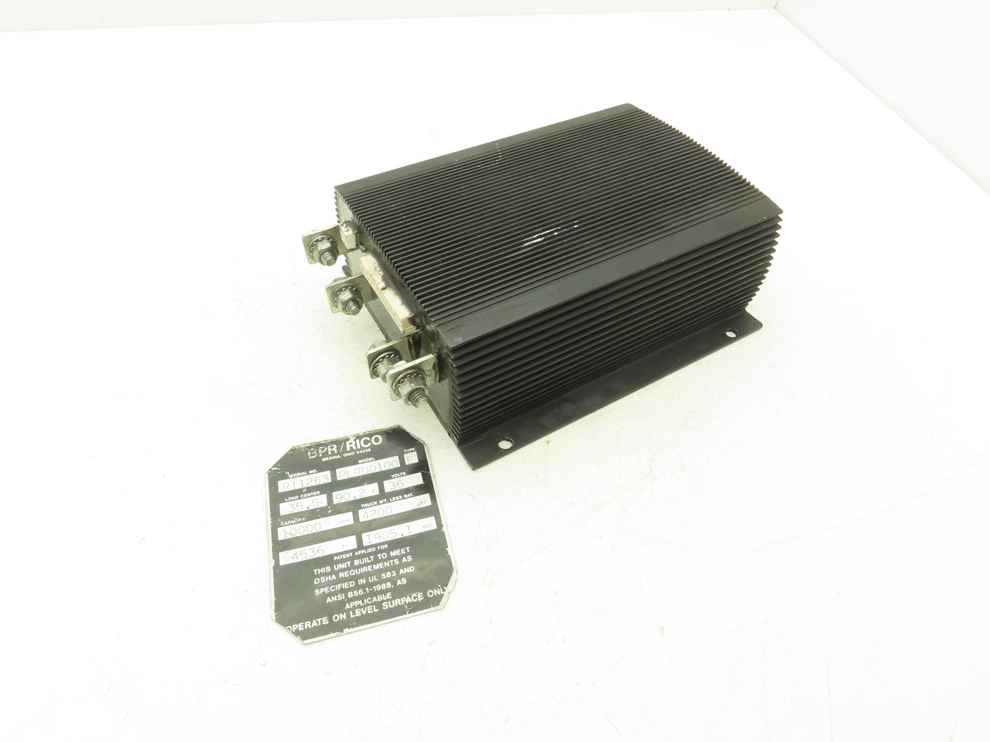 Manville Electric 1214-8207 DC Motor Speed Controller 48V Off Rico PLR-DD-100