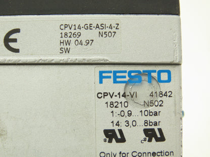 Festo CPV14-GE-ASI-4-Z Pneumatic Solenoid Valve 4-Station 24VDC 161-360