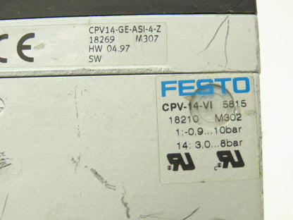 Festo CPV14-GE-ASI-4-Z Pneumatic Solenoid Valve 4-Station 24VDC 161-360