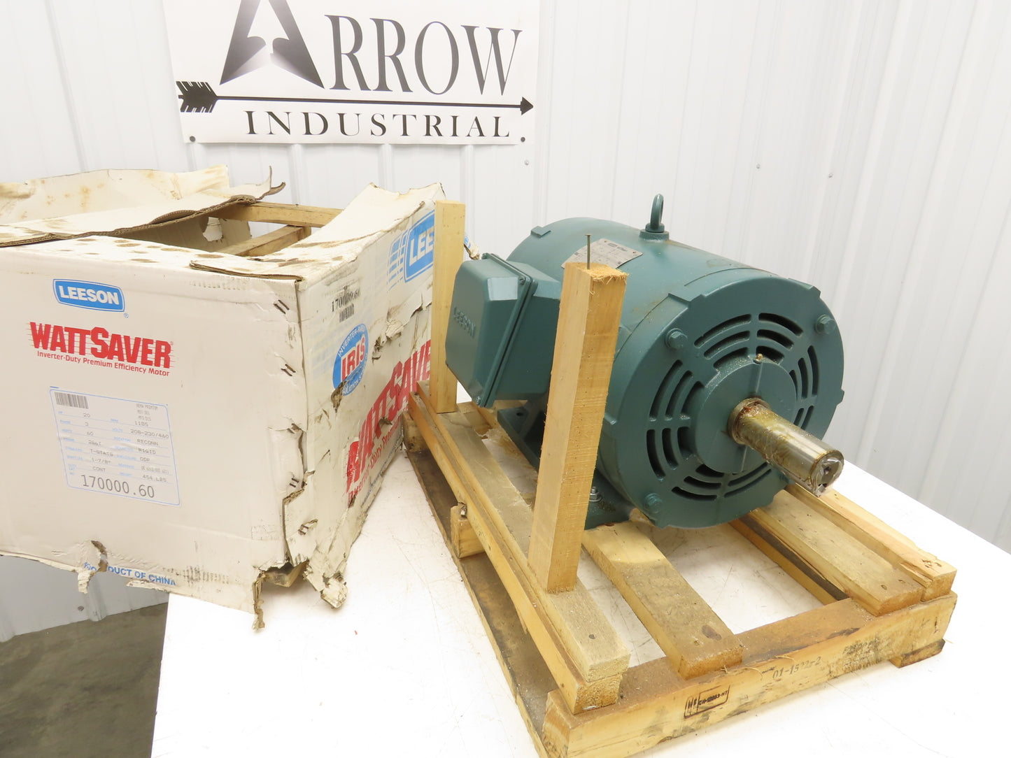 Leeson 170000.60 N286T11DB1B Wattsaver AC Motor 20Hp 1185 RPM 230/460V 3PH 286T