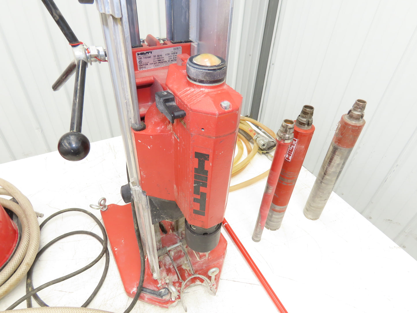 Hilti DCM1 Diamond Coring Motor 120V 2" Core Bore Stand 10L Water Supply BI Bits