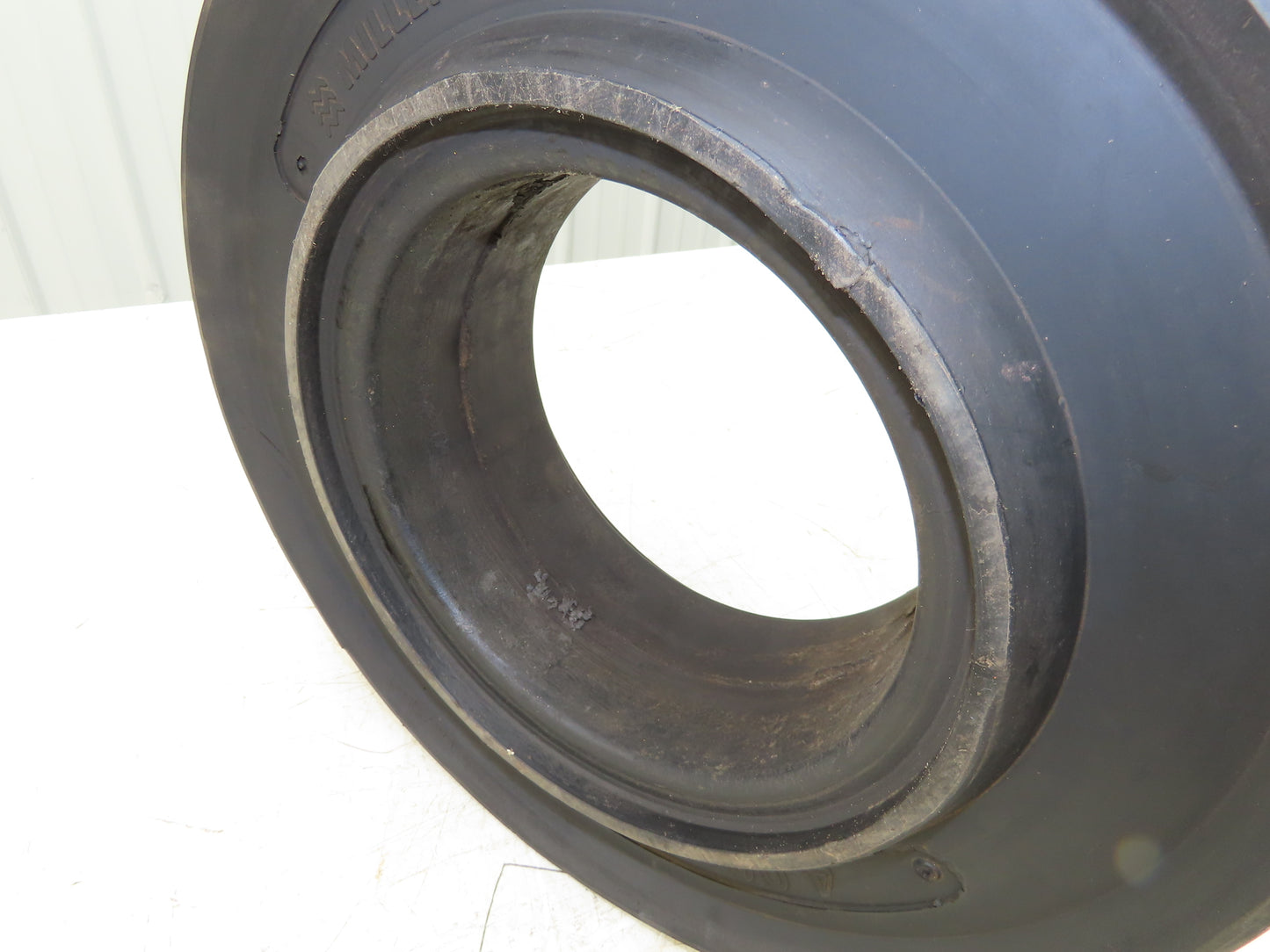 Millenium 4.00X8 Forklift Tire Resilient Solid Solver Black