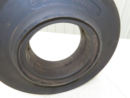 Millenium 4.00X8 Forklift Tire Resilient Solid Solver Black
