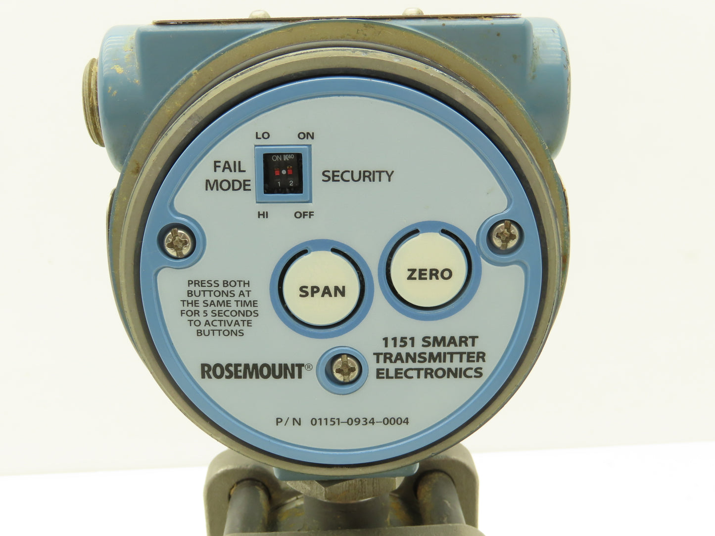 Rosemount 1151LT6SA0A22DL4C6Q Pressure Transmitter 42VDC 285PSI 3" Flange Mount