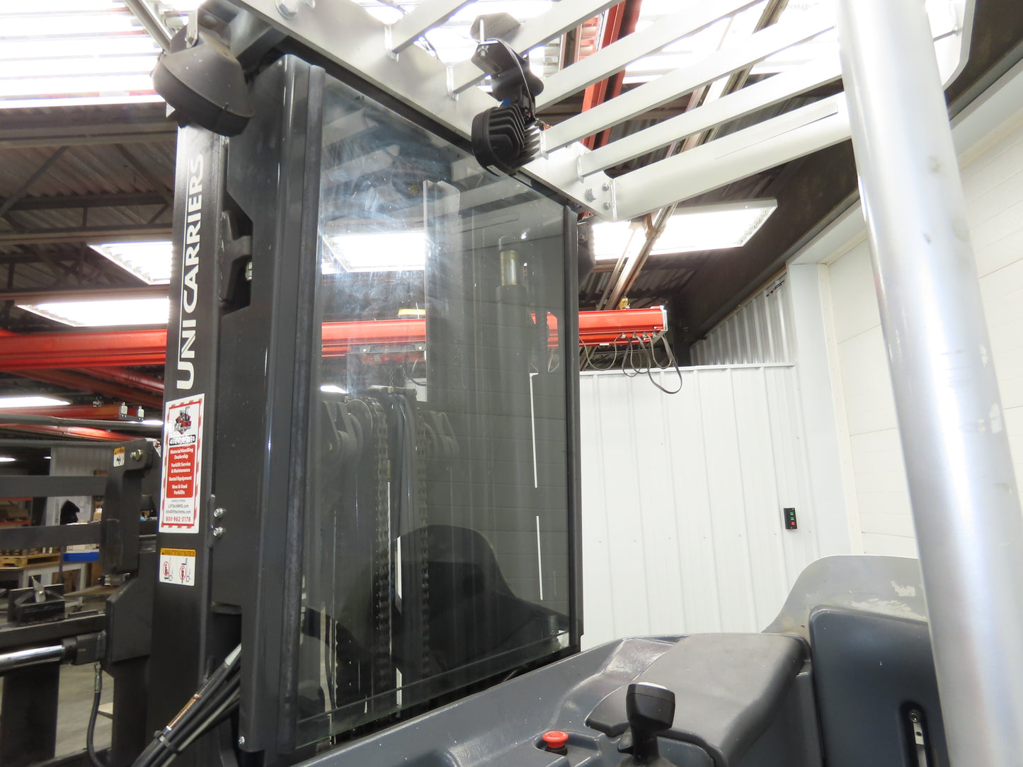 Unicarriers Forklift Stand On 36V Electric Truck 3500lbs 5976.3h Side Shift