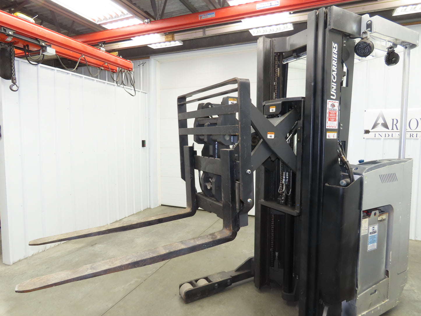 Unicarriers Forklift Stand On 36V Electric Truck 3500lbs 5976.3h Side Shift