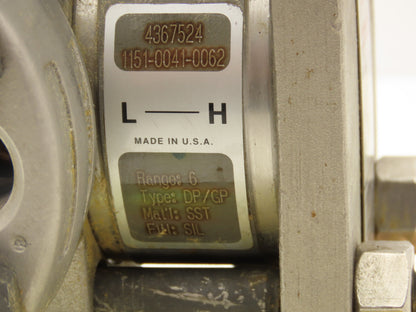 Rosemount 1151LT6SA0A22DL4C6Q Pressure Transmitter 42VDC 285PSI 3" Flange Mount