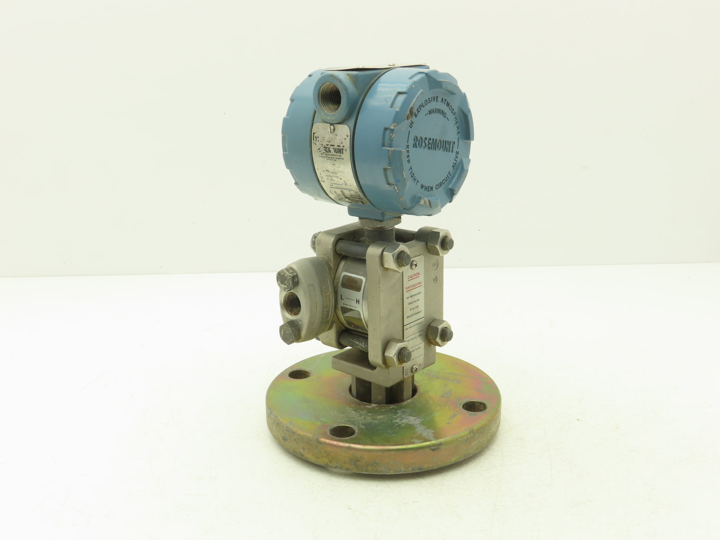 Rosemount 1151LT6SA0A22DL4C6Q Pressure Transmitter 42VDC 285PSI 3" Flange Mount