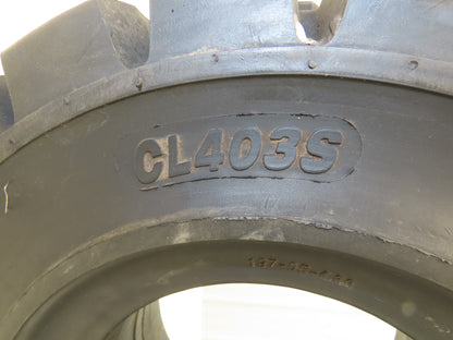 GS-Solid 18X7-8 4.33 Forklift Tire Resilient Solid Traction Black