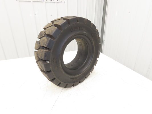 GS-Solid 18X7-8 4.33 Forklift Tire Resilient Solid Traction Black