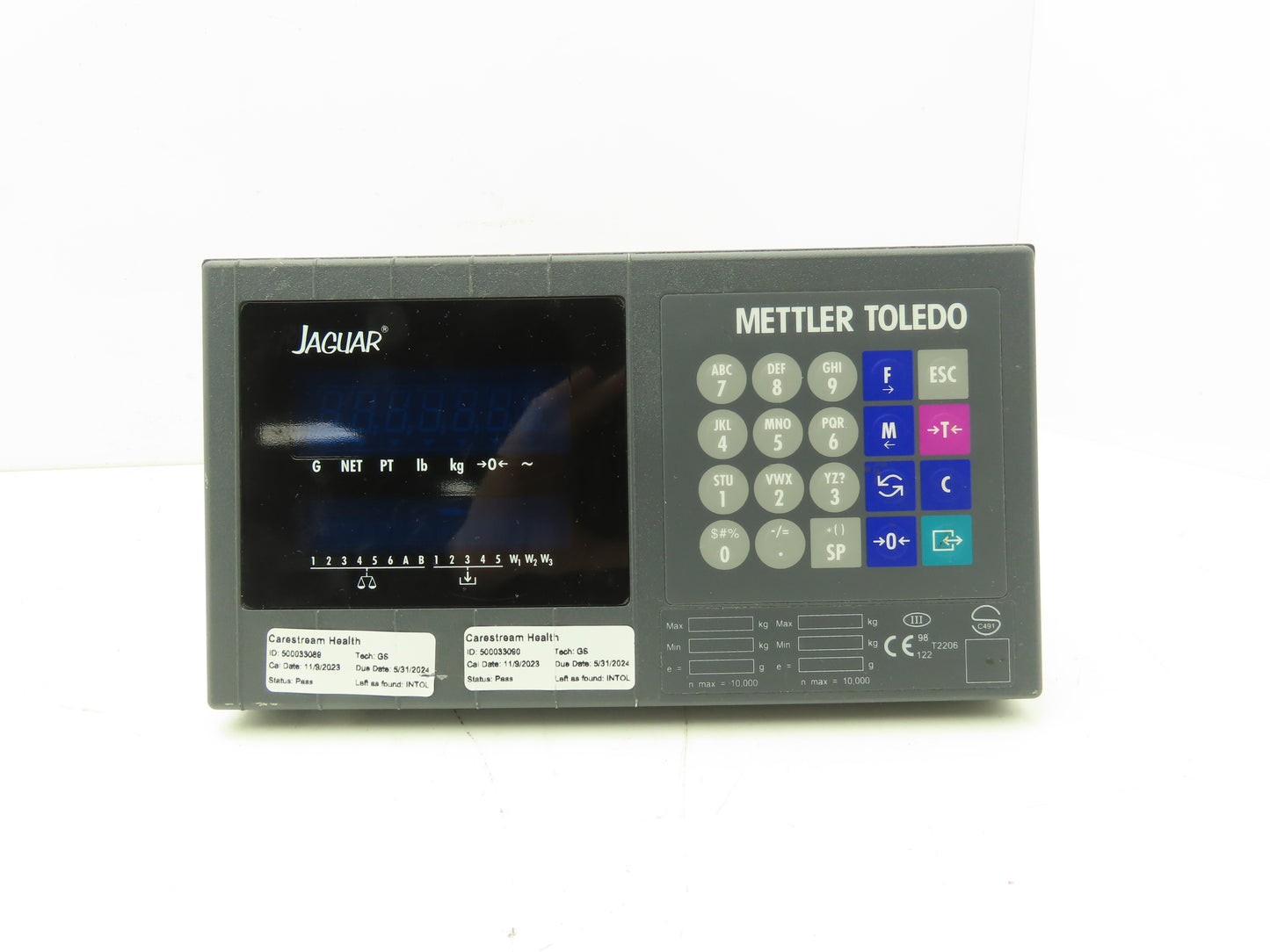 Mettler Toledo JTPA 1190 034 Jaguar Scale Operator Interface Controller 100-240V