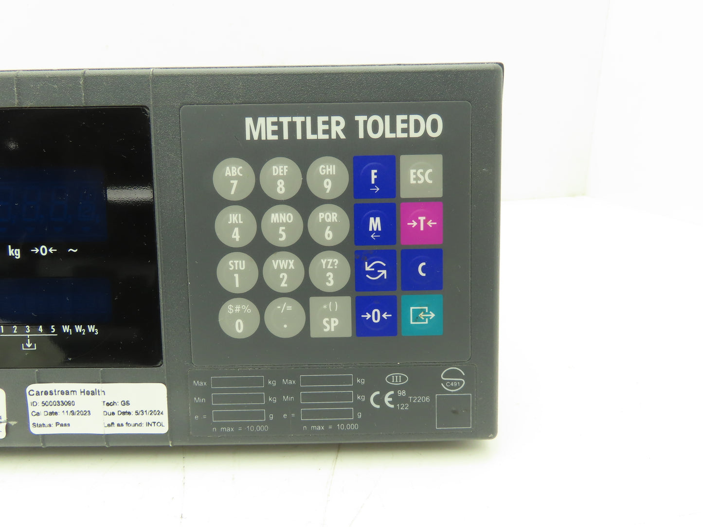 Mettler Toledo JTPA 1190 034 Jaguar Scale Operator Interface Controller 100-240V