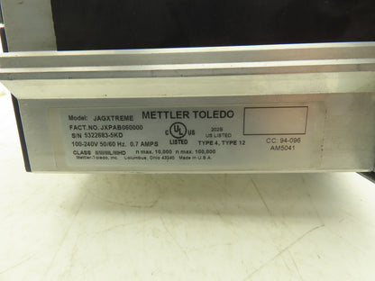 Mettler Toledo JXPAB060000 JAGXTREME Scale Operator Interface Control 100-240V