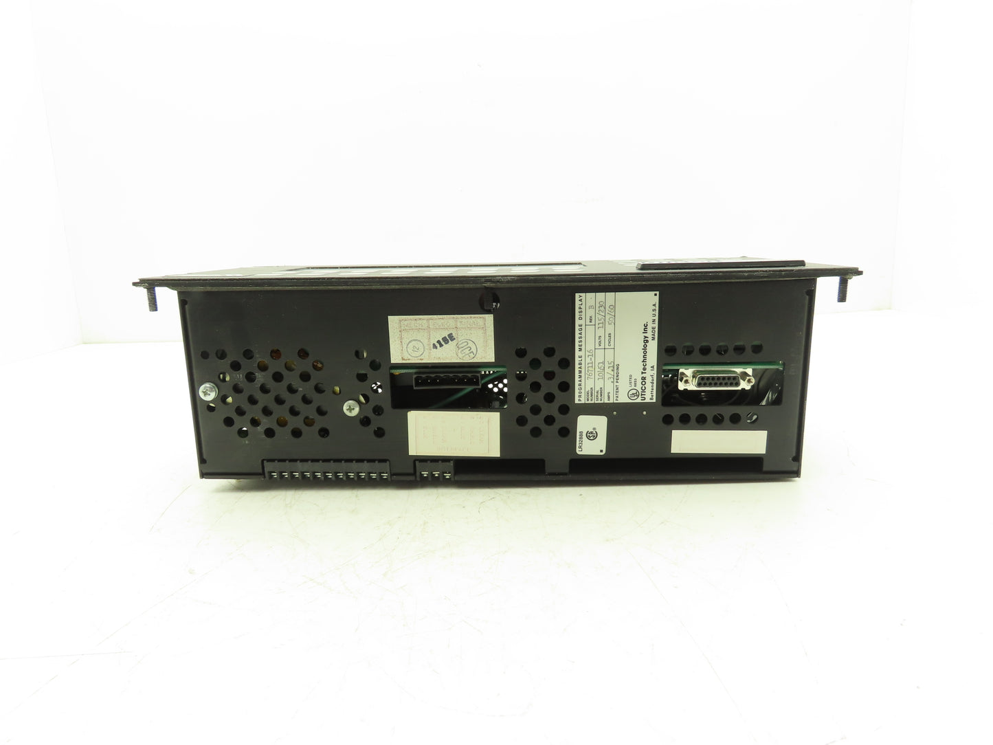 Uticor Technology 76711-16 Programmable Message Display PMD450 Rev B 115/230V