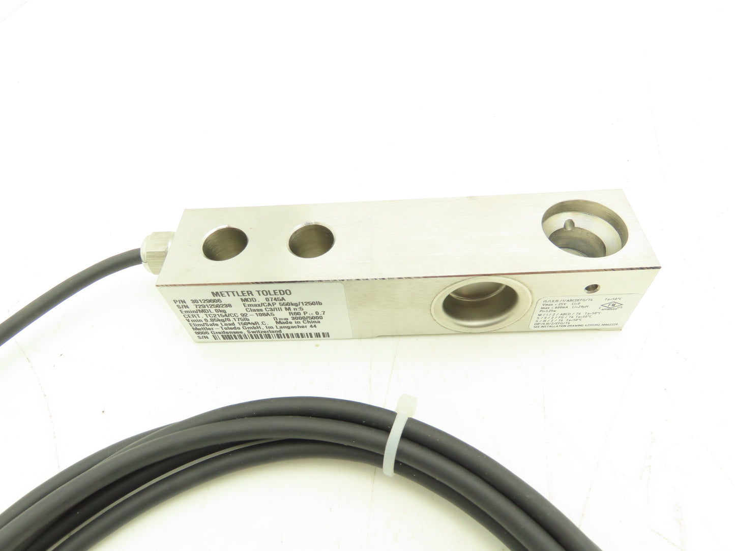 Mettler Toledo 0745A 1250 Lb Beam Load Cell for Floor Scale
